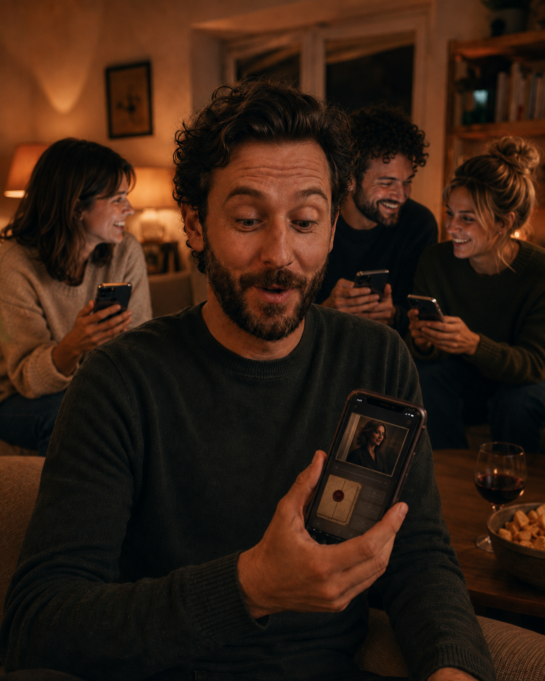 Un rôle reçu sur un téléphone